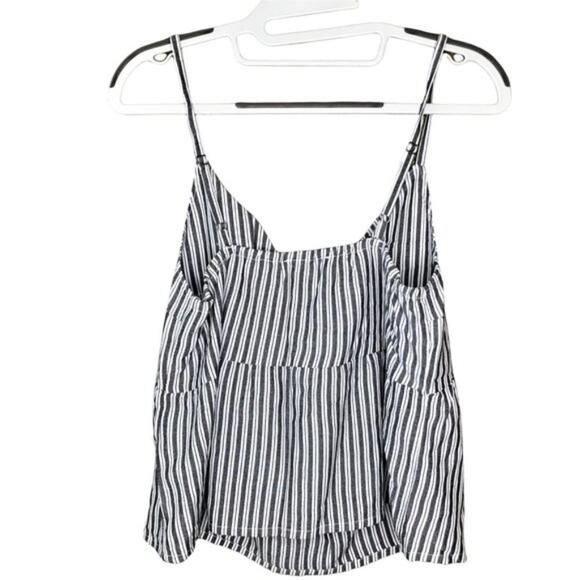 Hollister Womens Top Size S White Striped Sleeveless Casual Wear Camisole - Picture 2 of 9